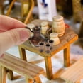 thumbnail image 4 of Phenofice 32Pcs Miniature Kitchen Utensils Handmade Mini Tea Cup Set For Dollhouse Tableware Set Home Decoration, 4 of 4