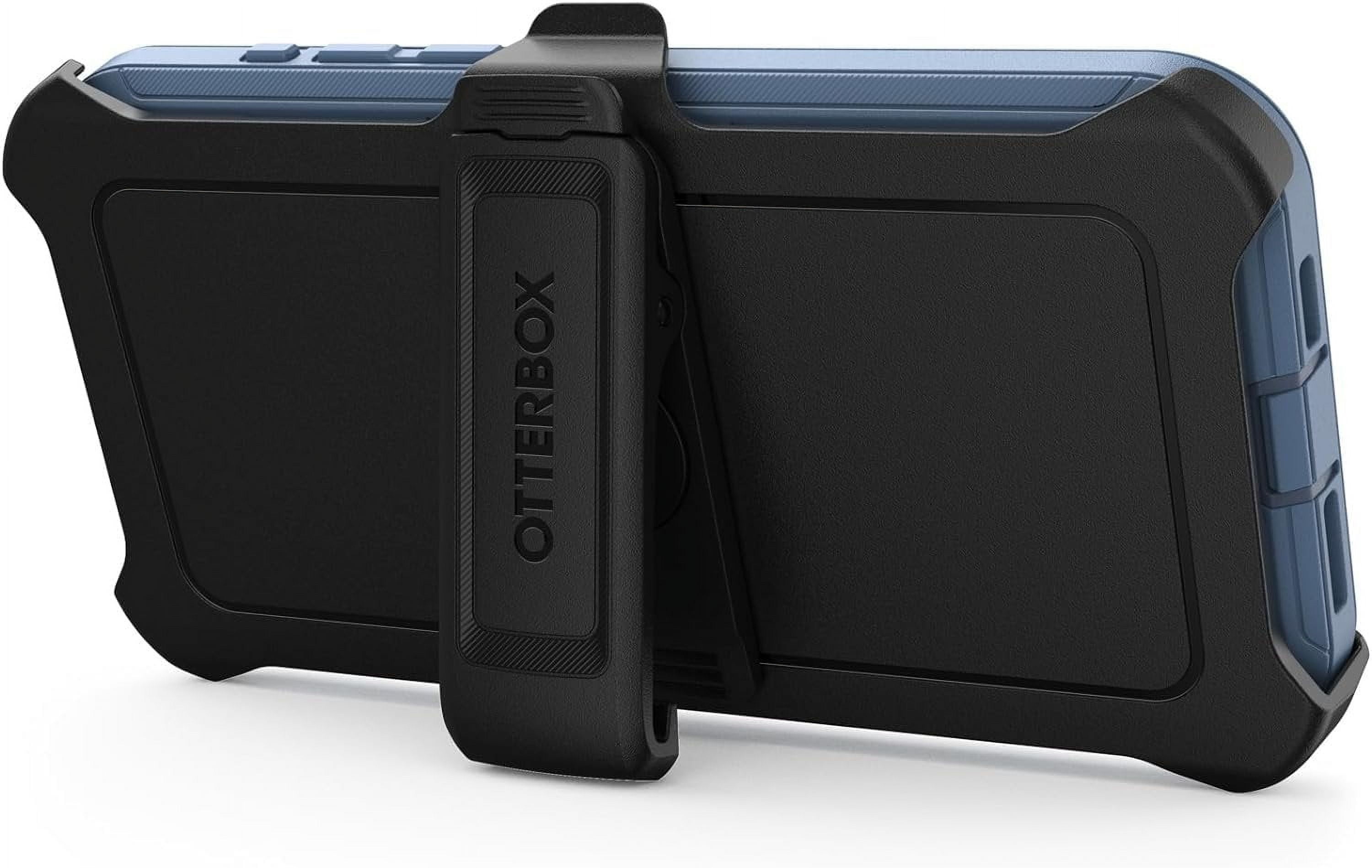 OtterBox iPhone 15 Pro Max Only - Defender Series Case - Baby Blue Jeans Blue - Screenless - Rugged & Durable - with Port Protection - Holster Clip Includes - Non-Retail Packaging