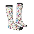 thumbnail image 4 of Lsque Summer Printed Crew Socks Men's Women's LightWeight Thin Casual Calf Socks ,Knee High Socks,Cotton Socks, 4 of 9