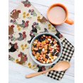 thumbnail image 3 of Farmhouse Rooster Kitchen Dish Towels for Drying Dishes Set of 3, Vintage Watercolor Flowers Black Plaid Waffle Weave Microfiber Hand Tea Bathroom Towels Quick Dry & Absorbent Towel 12x12, 3 of 7