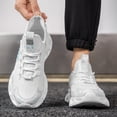 thumbnail image 4 of Men's Running Shoes Lace‑Up Mesh Upper Athletic Sneakers With Hollow‑Out Midsole for Daily Walking and Casual Outdoor Activities, 4 of 8