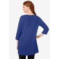 thumbnail image 2 of Woman Within Plus Size Perfect Three-Quarter-Sleeve Scoopneck Tunic, 2 of 6