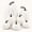 White, variant on Valora Bella 7PCS Pumpkin Decor Artificial Pumpkins Halloween Decorations - Assorted Faux Rustic Decorative Foam Pumpkins - Autumn Fall Halloween Decor for Table Centerpieces Mantel Porch (Black)