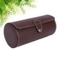thumbnail image 3 of Milisten 3-Compartment PU Display Storage Box for Jewelry Watch (Coffee), 3 of 5