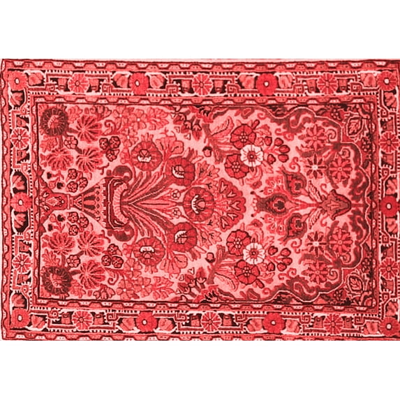 Ahgly Company Indoor Rectangle Persian Red Traditional Area Rugs, 2' x 4'