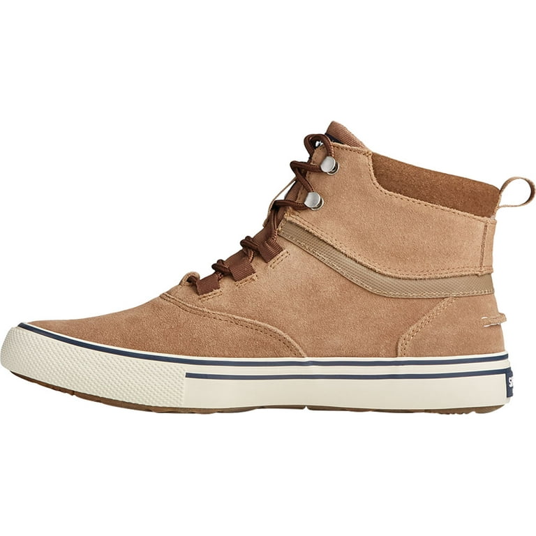 Men s Sperry Top Sider Striper Storm Waterproof High Top Tan Suede 7.5 M Walmart