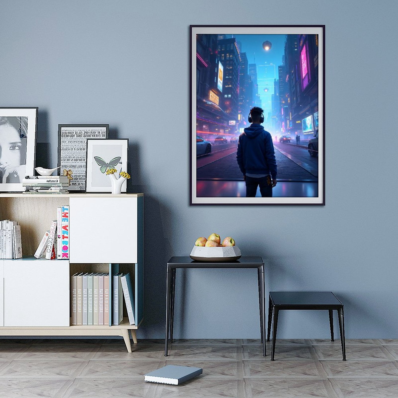 Diamond Art Kits for Adults - Cyberpunk Cityscape Print No.47 5D Frameless Dimond Painting Kit for Adults Beginner, Round Diamond Kits for Home Wall Decor, Gift for Women