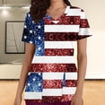 thumbnail image 1 of Hauts d'Été Snoarin Grande Taille pour Femmes, Mode Décontractée, Uni, Col Rond, Manches Courtes, Poches, T-Shirt Ample, Chandail à Enfiler, Hauts, Uniformes de Travail pour Femmes en Liquidation, 1 of 5