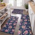 thumbnail image 2 of Pioneer Flower Floral Print Pattern Kitchen Rugs Sets Of 3,Kitchen Runner Rugs Non Skid Washable,Decorative Kitchen Floor Mats for Kitchen,Sink,Laundry,17"x30"+ 17"x47" + 17"x59", 2 of 6
