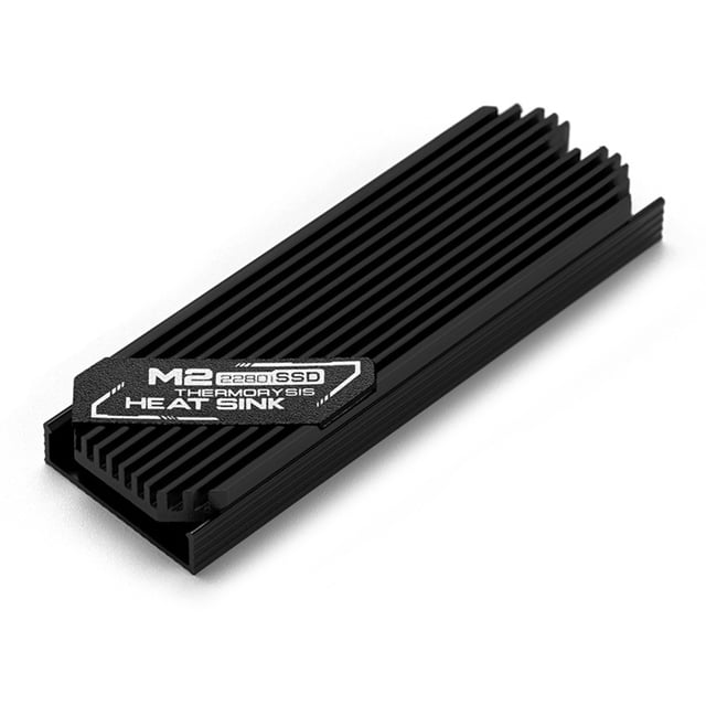 M.2 NVME 2280 Solid State Hard Disk Radiator Aluminum M.2 SSD Heat sink M.2 SSD Cooler With Thermal Pad For PS5 Desktop PC Model A-Black