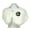 Ivory, variant on Scarf - Faux Fur W/Rabbit Fur Brooch - Black - SF-BF001BK