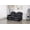 Black, variant on Faux Leather Manual Reclining Loveseat with LED and Console With SubWoofer