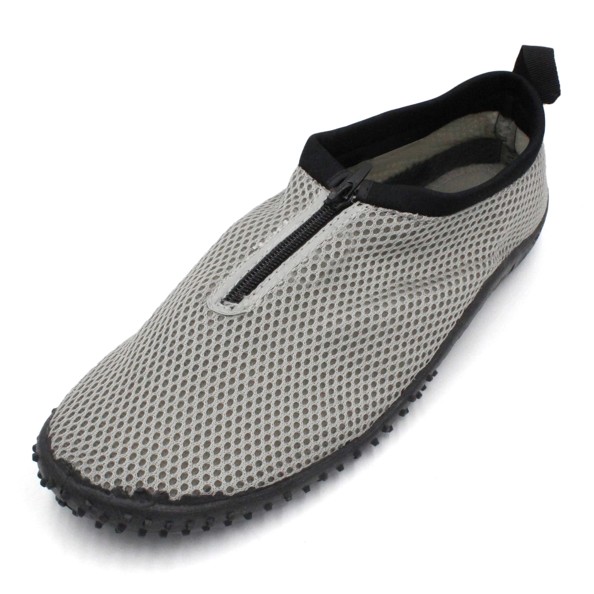 Lemon Men's Zip Up Aqua Socks Water Shoes, Size: 10 D(Medium) US, Gray