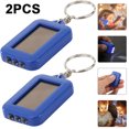 thumbnail image 1 of 2 Uds Mini Llavero Linterna LED Solar Antorcha Lámpara Al Aire Libre () Azul, 1 of 2