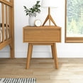 thumbnail image 2 of Max & Lily Scandinavian Nightstand, Wood Bedside Side Tables with Storage Drawer for Bedroom, 2 of 7