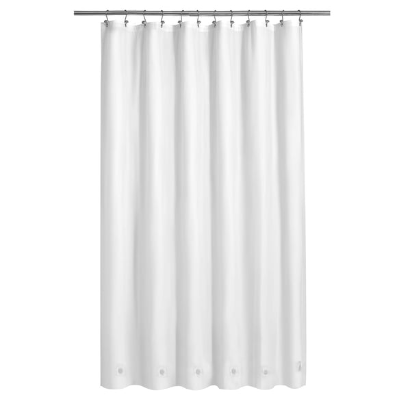 Cortina de ducha Barossa Design White PEVA 180 x 180 cm