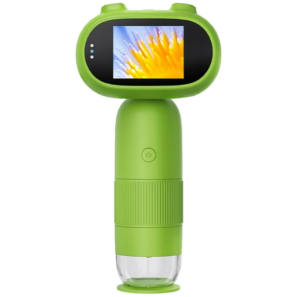 Microscopio Portatile YUWJOOWEE Per Bambini - 200x-1000x, Schermo IPS 2.0, Fotocamera E Video, Verde