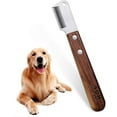 thumbnail image 1 of Cuchillo recortador para perros, peine de afeitar para mascotas, herramientas de aseo, suministros para mascotas, peines, peine para perros con mango de madera para perros y gatos LingWen 9024715529114, 1 of 1