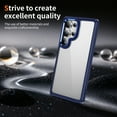 thumbnail image 3 of for Samsung Galaxy S25 Ultra Clear Case, Non-Yellowing Shockproof Slim Phone Cover, Military-Grade Protection with Metal Lens Frame, Anti-Scratch Hard Case for Samsung Galaxy S25 Ultra, Darkblue, 3 of 8