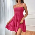 thumbnail image 2 of Mini vestido sin mangas con volantes en el bajo para mujer - Vestido corto sexy para el verano - Conjunto informal para fiesta - Tallas S-XXL, 2 of 5