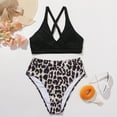 thumbnail image 4 of Bikini cómodo para mujer, conjunto sólido, traje de baño de dos piezas con sujetador relleno, traje de baño, ropa de playa OAVQHLG3B Store  lin121212, 4 of 4