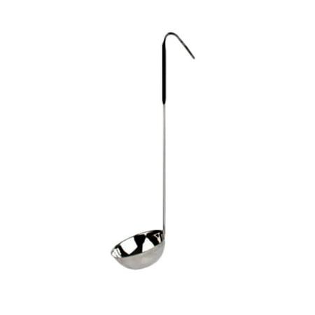 Handle 12 Piece - 6 Oz, One Piece Color Coded Ladle, Black Handle, S/S, total 12 Counts