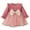 1#Pink, variant on Infant Girls Long Sleeve Velvet Tutu Dress Bow Ruffle Princess Dress, Sizes 9-12M
