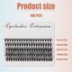 thumbnail image 2 of 100 piezas de grupos de pestañas, kit de extensión de pestañas DIY, pestañas postizas individuales, 2 of 5