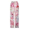 thumbnail image 5 of Kuromi And My Melody Pajamas Pants Soft Elastic Waist PJ Bottoms Comfy Lounge Long Pants, 5 of 7