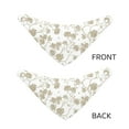 thumbnail image 6 of Goofa Vintage Stylized White Color Pattern Pet Scarf Bandana - Adjustable and Comfortable,Dog Scarf Bib Kerchief Breedfor Dogs and Cats-, 6 of 8