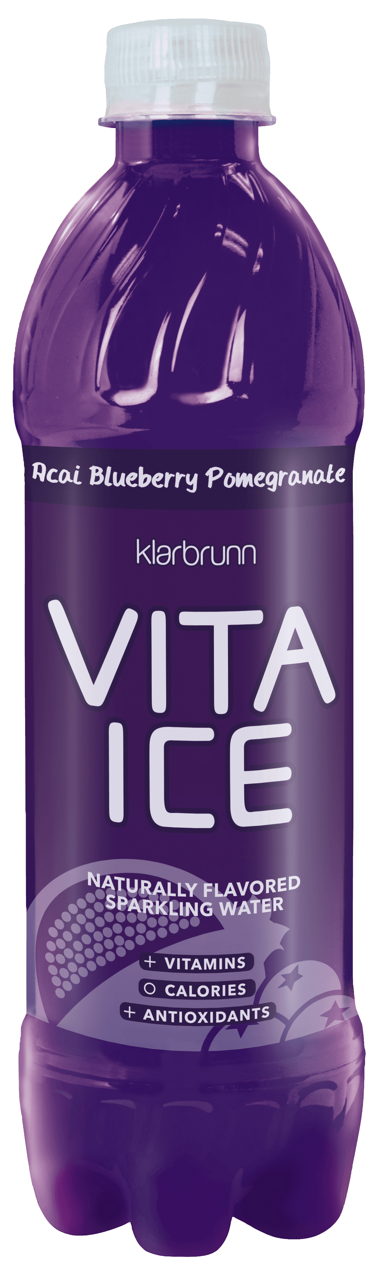 Klarbrunn Vita Ice Acai Blueberry Pomegranate Naturally Flavored Sparkling Water, 17 fl oz Bottle