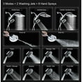thumbnail image 3 of KESTE 12 Inch High Pressure Rain Shower Head with Handheld Spray Combo, 3+8+2 Spray Setting, Built-in Magnetic Docking, Dual Showerheads for Bathroom, Anti-Clog,Silver, 3 of 8