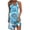 Blue, variant on Summer Dresses for Women 2024 Womens Floral Ethnic V-neck Chest Button Sleeveless Dress Wedding Guest Dresses for Women Mini Sundresses Pink qILAKOG Size XL