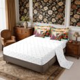 thumbnail image 4 of Manfei Flying Hummingbird King Bedding 7pcs,Colorful Flowers King Bed in a Bag,Reversible, 4 of 6