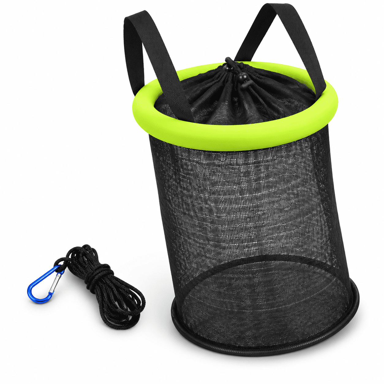 Floating Fishing Basket Collapsible Net Portable Nylon-| Coated Nylon Bait Storcfor Keeping Crayfish Minnows Leand Other Live Bai