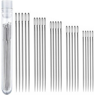 Large Eye Needles for Hand Sewing, 25 Pack, Assorted Sizes, Sewing Needles, Needles, Needles for Sewing, Embroidery Needles for Hand Sewing, Sewing