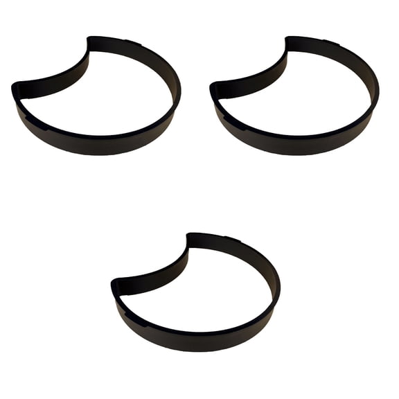 BESTYASH Garden Concrete Cement Mold Crescent Design Black Plastic for Lawn Pathway and Patio