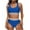 Blue, variant on Xunlbb Swimsuits-Womens Two Piece Swimsuits For Women Piece Hawaiian Tropical Print Swim Cami Bra And Ruffles Bathing Sets Beachwear Swim Top with Shorts