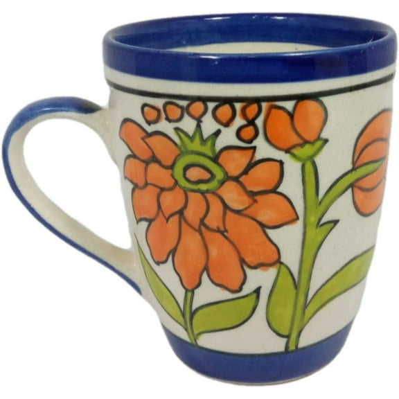 India Meets India Handicraft Ceramic Mug Tea Mug Ceramic Coffee Mug 250 ml, Best Gifting, Made By Awarded Indian Artisan