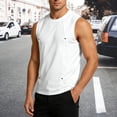 thumbnail image 6 of SRZYMJ Mens Crew Neck Tank Top Undershirt Sleeveless Casual Summer Beach Tee, 6 of 6