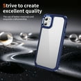 thumbnail image 4 of for iPhone 11 Clear Case, Non-Yellowing Shockproof Slim Phone Cover, Military-Grade Protection with Metal Lens Frame, Anti-Scratch Hard Case for iPhone 11, Darkblue, 4 of 8