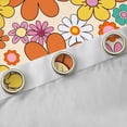 thumbnail image 4 of Homewish Kawaii Blossom Black Out Curtains,Cute Flower Floral Curtains Pack of 2 (42x63 Each),Orange Yellow Bedroom Curtains For Girl Teens,Super Cozy Room Decor, 4 of 6