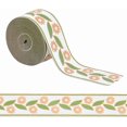 thumbnail image 1 of Cinta de jacquard de 13,7 yardas (12,5 m), 2,4 pulgadas de ancho, con estampado de hojas y flores, bordada en tejido jacquard., 1 of 5