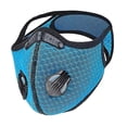 thumbnail image 3 of Face Mask Anti Pollution Pm2.5 Two Air Vent With Filter Reusable Washable Sports Masks Face Shield1pc, 3 of 4