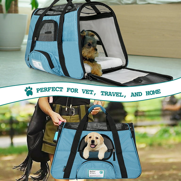 Petami Airline Approved Dog Purse Carrier | Soft-Sided Pet Carrier for Small Dog, Cat, Puppy, Kitten | Portable Stylish Pet