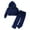 Navy, variant on WOYY Toddler Girls Velour Tracksuit Velvet Hooded Jacket Pants Outfit Set, Sizes 2-3T