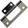 thumbnail image 2 of JR Door Hinge 70645 Non-Mortise; Use On Bi-Fold Doors; 3 Inch Length; Flush Mount; Chrome; With Mounting Screws; Set Of 2, 2 of 3
