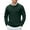 Dark Green, variant on Wool Blend Long Sleeve Sweatshirt, Casual Round Neck Loose Knit Pullover for Adults, Fall Winter Fashion Top for Holiday Gatherings and Daily Wear,Dark Green,L