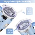 thumbnail image 5 of Double-Walled Dog Lover Coffee Tumbler 40oz - Durable Stainless Steel Mug with Handle & Straw - Cute Gift for Women, 5 of 7