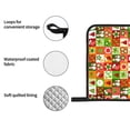 thumbnail image 6 of ZNDUO Oven Mitts and Pot Holders Sets, Christmas Checker Elements Art Pattern Non-Slip Cooking Oven Gloves, 6 of 8